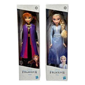 Frozen Elsa Anna Fashion Dolls Lot 2 Hasbro New in Box